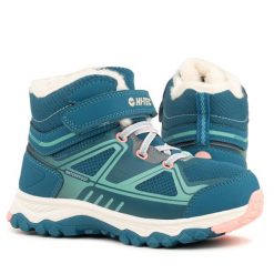 Buty młodzieżowe zimowe ocieplane wodoodporne Hi-Tec GLACIER. Brązowa obuwie sportowe damskie Hi-tec, bez wzorów, trekkingowe. W wyprzedaży za 149.00 zł.