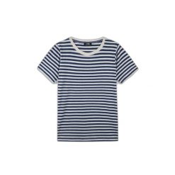 Damska koszulka z dzianiny TBS Adial. Niebieskie t-shirty damskie TBS, m, bez wzorów, z bawełny, eleganckie, bez kołnierzyka. Za 181.50 zł.