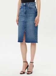 JOOP! Spódnica jeansowa 58 JW242DS167 30047184 Niebieski Slim Fit. Niebieskie spódnice damskie JOOP!, bez wzorów, z bawełny. Za 309.99 zł.