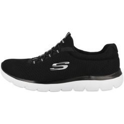Buty do biegania damskie Skechers Sneaker Summits. Czarne obuwie sportowe damskie Skechers, bez wzorów, z materiału, do biegania, Skechers Sport. Za 289.99 zł.