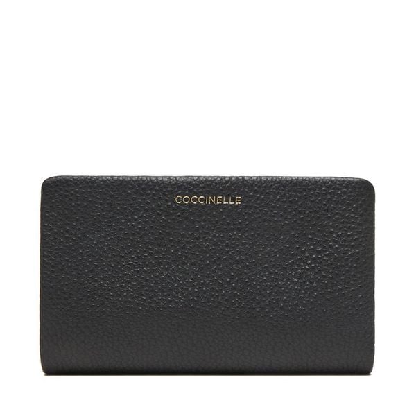 Portfel Coccinelle. Czarne portfele damskie Coccinelle, bez wzorów. Za 379.99 zł.
