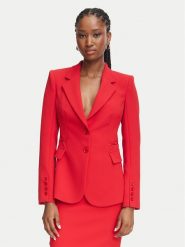 Elisabetta Franchi Marynarka GI-274-66E2-V670 Czerwony Slim Fit. Czerwone żakiety damskie Elisabetta Franchi, bez wzorów, z syntetyku. Za 2,869.00 zł.