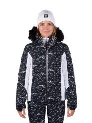 Kurtka narciarska Rossignol damska W Staci PR Puffy JKT czarna. Czarne kurtki sportowe damskie Rossignol, s, bez wzorów, z futra, z kapturem, narciarskie. Za 1,119.00 zł.