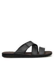 Lasocki Klapki BLOMEN-05 MI25 Czarny. Czarne klapki męskie Lasocki, ze skóry. Za 129.99 zł.