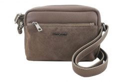 Listonoszka skórzana BARBERINI'S c. beżowa 788/1-9. Brązowe torebki shopper damskie Barberinis, bez wzorów, ze skóry, casualowe, małe, zamszowe, bez dodatków. Za 203.99 zł.