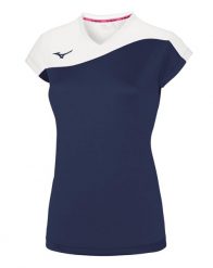 Koszulka Mizuno damska Team Authentic MYOU NS. Białe koszulki sportowe damskie Mizuno, xl, bez wzorów, z materiału, bez kołnierzyka, bez ramiączek, na fitness i siłownię. Za 143.50 zł.