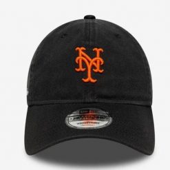 Czapka New Era 920 Prana z Napisem NEY MET Czarna. Czarne czapki i kapelusze męskie New Era, bez wzorów, sportowe. Za 156.51 zł.