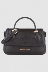 VALENTINO Czarna torebka Montmartr Satchel. Czarne torebki do ręki damskie Valentino by Mario Valentino, bez wzorów, bez dodatków. W wyprzedaży za 399.99 zł.