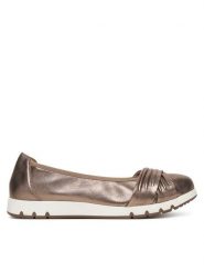 Caprice Baleriny 9-22118-44 Beżowy. Brązowe baleriny damskie Caprice, bez wzorów, ze skóry, bez obcasa. Za 226.99 zł.
