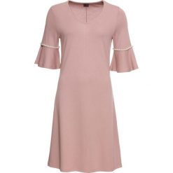 Sukienka z perełkami bonprix dymny różowy. Sukienki damskie marki bonprix. Za 49.99 zł.