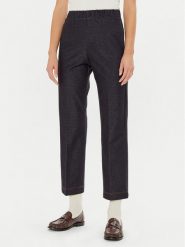 Max Mara Leisure Spodnie materiałowe Quiete 2426786048600 Granatowy Regular Fit. Niebieskie spodnie materiałowe damskie Max Mara Leisure, l, bez wzorów, z bawełny. Za 609.99 zł.