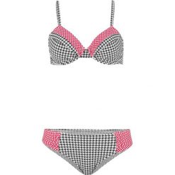 Bikini na fiszbinach (2 części) bonprix czarno-biały. Bikini damskie marki bonprix. Za 69.99 zł.