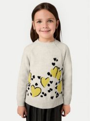 Mayoral Komplet sweter i sukienka 4925 Beżowy Regular Fit. Brązowe sukienki dla dziewczynek Mayoral, bez wzorów, z syntetyku, bez kołnierzyka, bez ramiączek, bez kaptura. Za 129.99 zł.