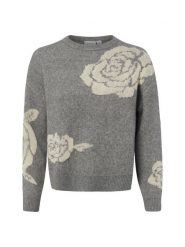 Vila bluzka z dzianiny Kobiety szary, XS. Szare bluzki damskie Vila, xs, bez wzorów, z dzianiny, bez kołnierzyka, bez ramiączek. Za 229.95 zł.