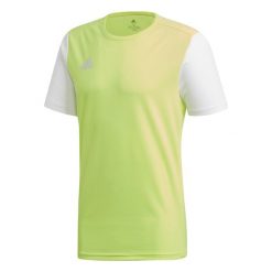 Koszulka piłkarska adidas Estro 19 JSY. Białe koszulki sportowe męskie Adidas, l, bez wzorów, bez kołnierzyka, bez ramiączek, do piłki nożnej. Za 42.99 zł.