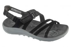 Sandały damskie, Harbor Backstrap. Czarne sandały damskie Merrell, bez wzorów, z materiału, bez obcasa, bez zapięcia. Za 369.99 zł.