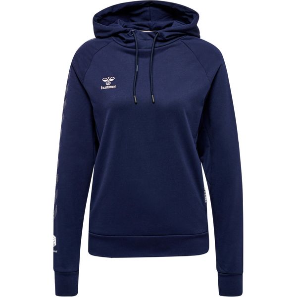 Damska bawełniana bluza z kapturem Hummel Move Grid. Niebieskie bluzy damskie Hummel, s, bez wzorów, z bawełny, z kapturem. Za 254.50 zł.