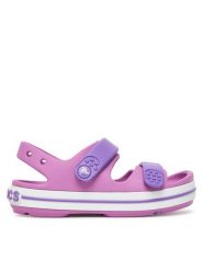 Crocs Sandały Crocband Cruiser Sandal T 209424 Różowy. Czerwone sandały dziewczęce Crocs, z tworzywa sztucznego, bez zapięcia. Za 169.99 zł.