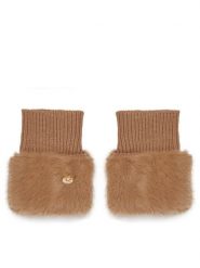 Guess Rękawiczki Damskie AW5208 POL02 Brązowy. Brązowe rękawiczki damskie Guess, z aplikacjami, z dzianiny. Za 179.99 zł.