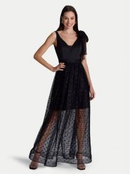 Swing Sukienka wieczorowa 5AI04600 Czarny Regular Fit. Czarne sukienki damskie Swing, bez wzorów, z syntetyku, wizytowe, bez kołnierzyka, bez ramiączek. Za 539.99 zł.