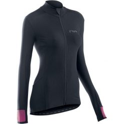 Damski jersey z długim rękawem Northwave Fahrenheit. Czarne bluzy sportowe damskie Northwave, bez wzorów, z jersey, bez kaptura, rowerowe. Za 382.50 zł.