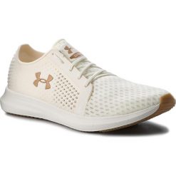 Buty UNDER ARMOUR - Ua W Sway 3000102-107 Wht. Brązowe obuwie sportowe damskie Under Armour, z materiału. W wyprzedaży za 259.00 zł.