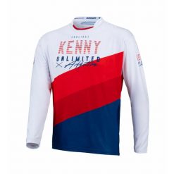 Dżersej z długim rękawem Kenny ProLight. Czerwone bluzki z długim rękawem męskie KENNY, z dżerseju, bez zapięcia, rowerowe. Za 182.50 zł.