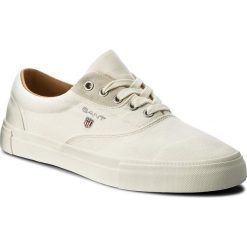 Tenisówki GANT - Hero 16638414 Off White G20. Białe trampki męskie GANT, z gumy. W wyprzedaży za 229.00 zł.