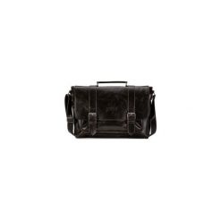 TORBA MĘSKA NA RAMIĘ VINTAGE MESSENGER SOLIER S25 GALWAY. Czarne torby na ramię męskie marki Solier, w paski, z jeansu, do ręki. Za 155.00 zł.