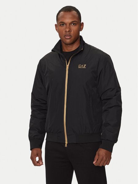 EA7 Emporio Armani Kurtka bomber 8NPB20 PNFZZ 0208 Czarny Regular Fit. Czarne kurtki męskie EA7 Emporio Armani, m, bez wzorów, z syntetyku, bez kaptura. Za 899.99 zł.