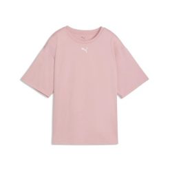 Damska koszulka Train All Day Essentials o luźnym kroju PUMA. Czerwone koszulki sportowe damskie Puma, bez wzorów, na fitness i siłownię. Za 129.00 zł.