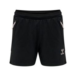 Szorty damskie Hummel Move Grid. Czarne szorty sportowe damskie Hummel, s, bez wzorów, z bawełny, klasyczne, z standardowym stanem, na fitness i siłownię. Za 151.00 zł.