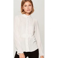 Koszula z wiskozy Gold Label - Kremowy. Białe koszule damskie Mohito, z wiskozy. Za 119.99 zł.