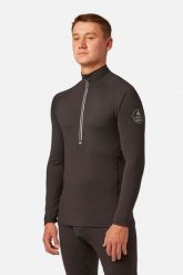 Bluza termoaktywna męska Surfanic Bodyfit Zip Neck. Czarne bluzy męskie Surfanic, na jesień, l, bez wzorów, z materiału, bez kaptura. Za 139.99 zł.