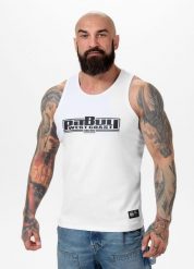 Tank męski Pitbull Top Rib Classic Boxing. Czarne koszulki polo męskie PITBULL, na lato, m, z aplikacjami, z bawełny, bez kołnierzyka. Za 79.99 zł.