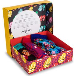 Zestaw 3 par wysokich skarpet unisex HAPPY SOCKS - ROLLING STONES XRLS08-0100 Kolorowy. Skarpety damskie Happy Socks, bez wzorów, z bawełny. W wyprzedaży za 119.00 zł.
