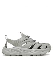 Hoka Sandały Hopara 1123112 Szary. Szare sandały męskie HOKA, ze skóry, bez zapięcia. Za 309.99 zł.
