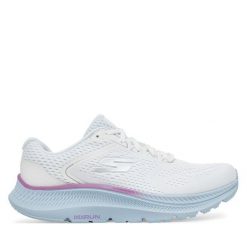 Buty do biegania Skechers. Białe obuwie sportowe damskie Skechers, bez wzorów, do biegania. Za 259.99 zł.