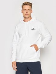 Adidas Bluza FeelCozy Hoodie H12211 Biały Regular Fit. Białe bluzy męskie Adidas, m, bez wzorów, z bawełny, bez kaptura. Za 139.99 zł.