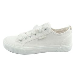 Buty Lee Cooper LCW-25-02-3280L trampki białe. Białe trampki i tenisówki damskie bez wzorów, z gumy, klasyczne, bez zapięcia. Za 261.27 zł.