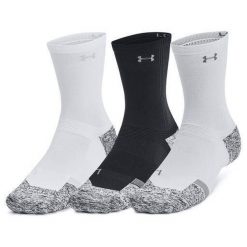 Skarpety Under Armour AD Pro Mid 3 pary. Białe skarpety damskie Under Armour, bez wzorów. Za 74.99 zł.
