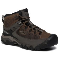 Trekkingi Keen. Brązowe kozaki męskie Keen, trekkingowe. Za 489.99 zł.