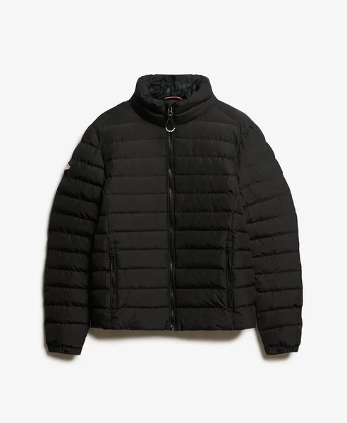 Superdry Kurtka Fuji Printed Padded – Slim Fit. Czarne kurtki męskie Superdry., m, bez wzorów, z materiału, bez kaptura. Za 478.65 zł.