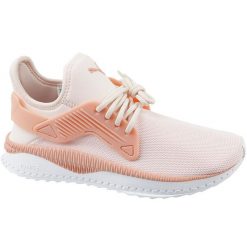 Buty sportowe dla dziewczynki Puma Tsugi Cage Jr. Brązowe buty sportowe dziewczęce Puma, bez wzorów, bez zapięcia, trekkingowe. Za 149.99 zł.