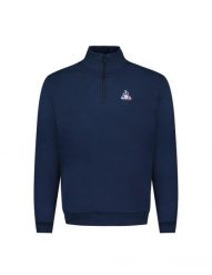 Bluza dresowa 1/4 zip Le Coq Sportif Essentiel N°1. Niebieskie bluzy męskie le coq sportif, xl, z aplikacjami, z bawełny, bez kaptura. Za 339.15 zł.