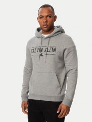 Calvin Klein Jeans Bluza LV04RH238G Szary ciemny Regular Fit. Szare bluzy męskie Calvin Klein Jeans, m, bez wzorów, z bawełny, bez kaptura. Za 369.99 zł.