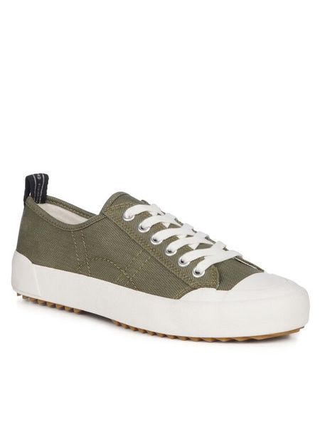 EMU Australia Trampki Hosier W13022 Khaki. Brązowe trampki i tenisówki damskie Emu Australia, bez wzorów, z bawełny, bez zapięcia. Za 249.99 zł.