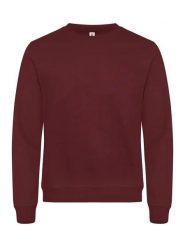 Clique Miami Roundneck – unisex bluza z bawełny i poliestru z recyklingu. Czerwone bluzy męskie CLIQUE, xl, bez wzorów, z bawełny, bez kaptura. Za 165.72 zł.