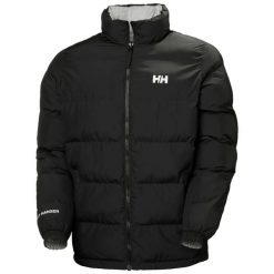 Odwracalna kurtka puchowa Helly Hansen YU23. Czarne kurtki męskie Helly Hansen, m, bez wzorów, z materiału, bez kaptura. Za 806.50 zł.