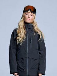 Kurtka narciarska - Damska - Hardshell - Freeride 3L - Czarna. Czarne kurtki damskie POEDERBAAS, l, bez wzorów, z hardshellu, długie, z kapturem, narciarskie. Za 1,371.22 zł.